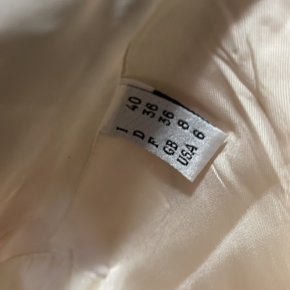 Moschino Couture Double Collar Tuxedo Jacket Ivory Black - Picture 13 of 16